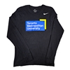 TMU Men's Nike Long Sleeve Shirt with Color University Logo Front Chest - Black
