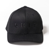 Black Cap with "Made of Grit" Logo in Black