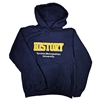 Navy Hoodie with History Logo