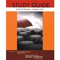 STUDY GUIDE FOR RESEARCH METHODS IN THE SOCIAL SCIENCES