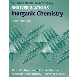 SHRIVER & ATKINS INORGANIC CHEMISTRY SOLUTION MANUAL