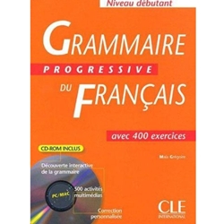 GRAMMAIRE PROGRESSIVE DU FRANCAIS NIVEAU DEBUTANT WITH CD