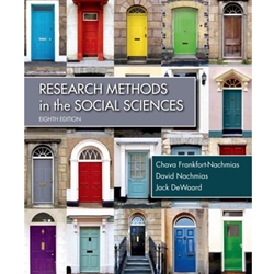 RESEARCH METHODS IN THE SOCIAL SCIENCES