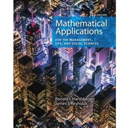 MATHEMATICAL APPLICATIONS FOR THE MANAGEMENT,LIFE & SOCIAL SCIENCES