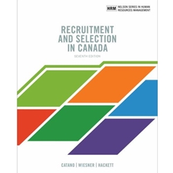 Recruitment and Selection in Canada Book Only