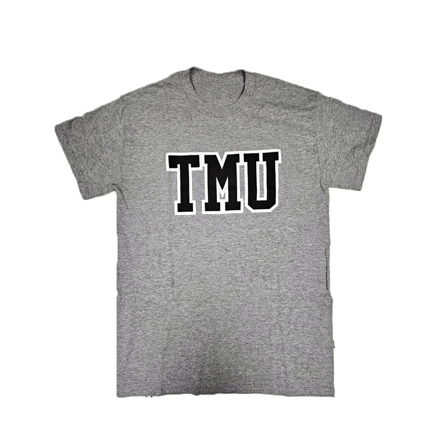 TMU Varsity T-Shirt w/ TMU Logo - Grey