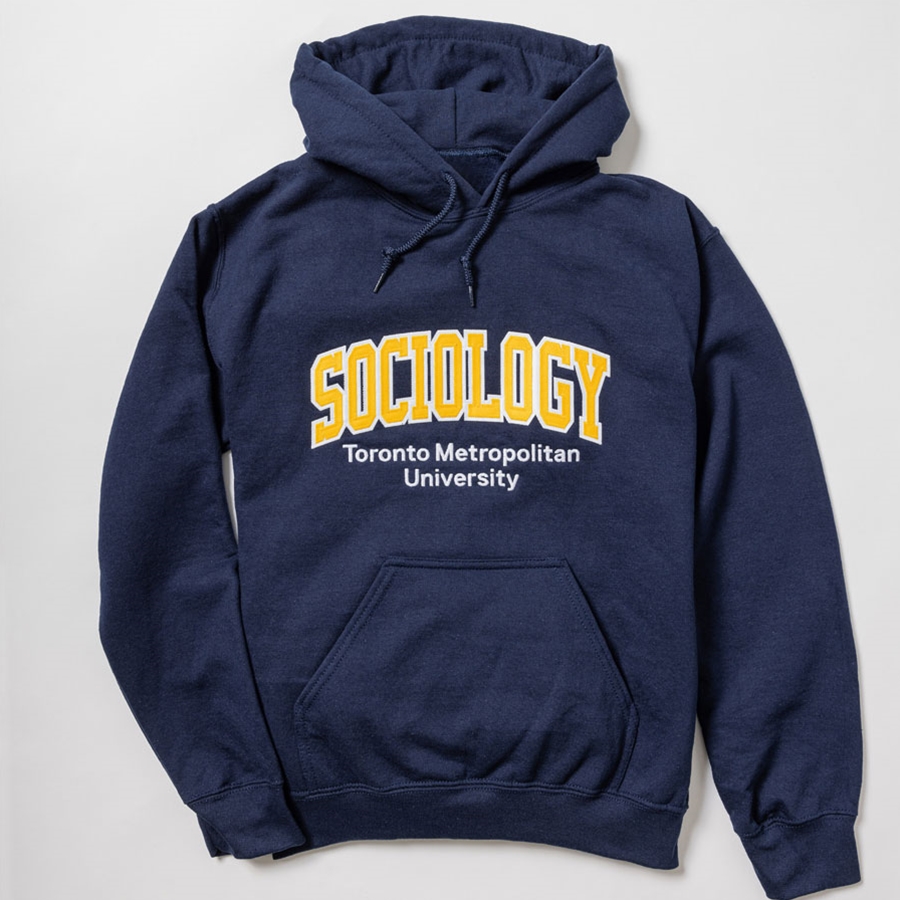 Navy Hoodie with Sociology Logo