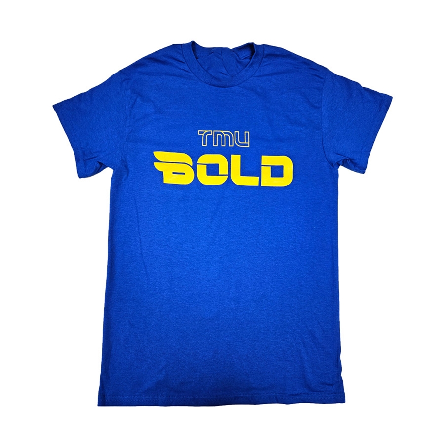 TMU Bold T-Shirt - Royal/Gold