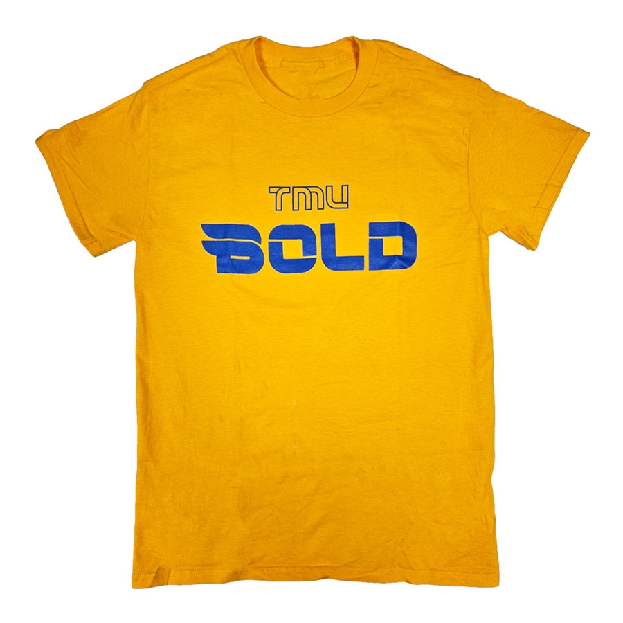 TMU Bold T-Shirt - Gold/Blue