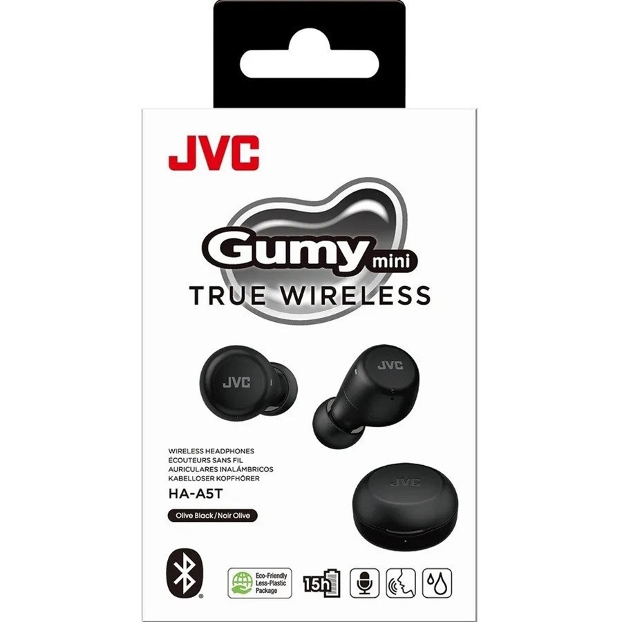 JVC Gumy True Wireless Earbuds - Black