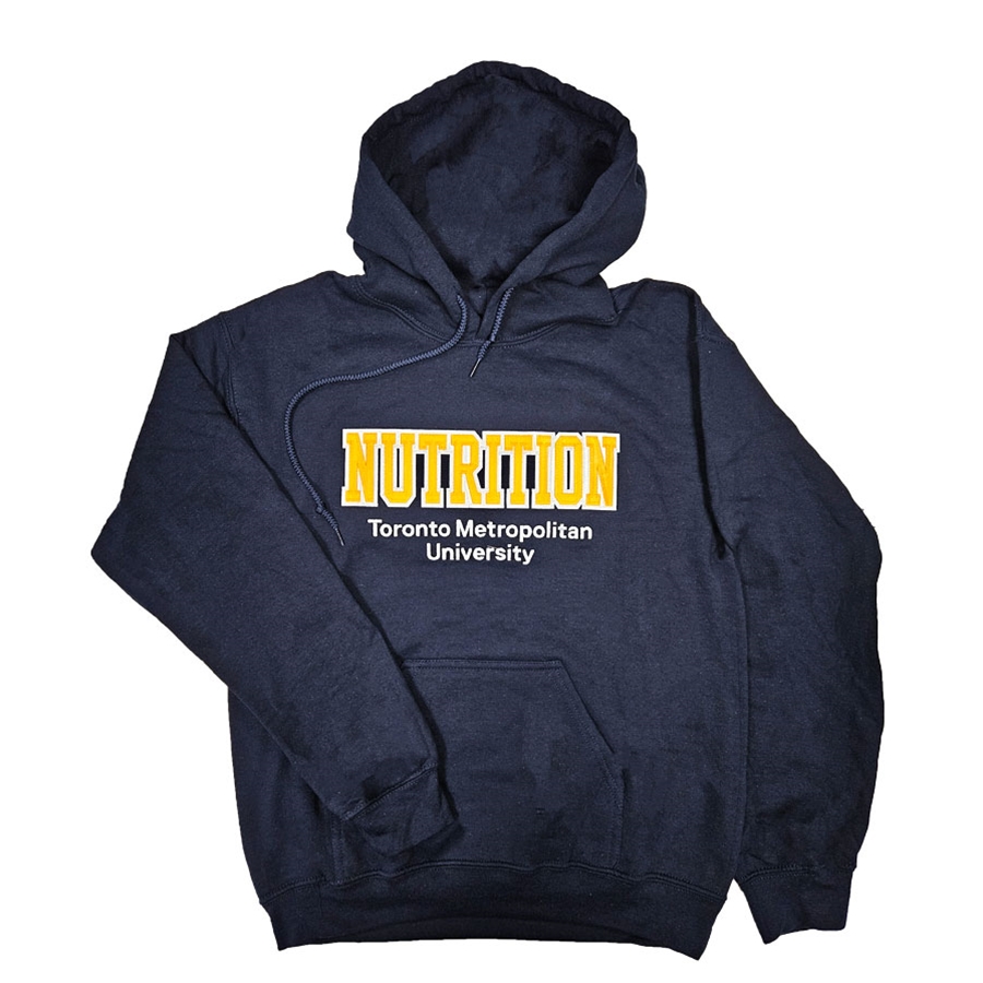Navy Hoodie with Nutrition Logo